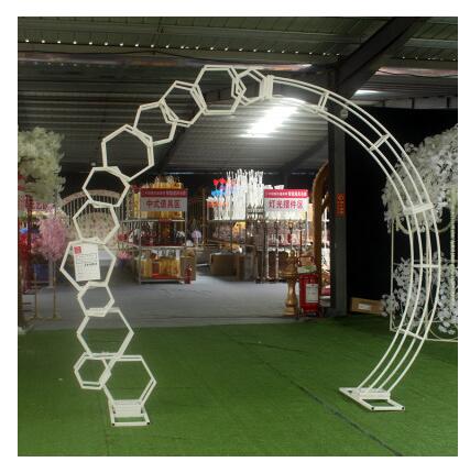 New wedding props arch truss arch shelf wedding decoration ornaments iron geometric arch