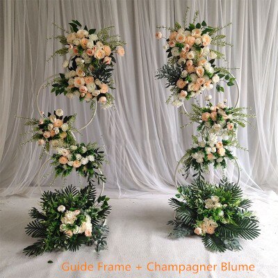 New wedding props tieyi road flower frame background ring road wedding decoration flower arrangement arch