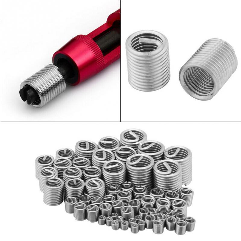 M3 M4 M5 M6 M8 M10 M12 Stainless Steel Thread Repair Insert Kit Set For Hardware Repair Tools