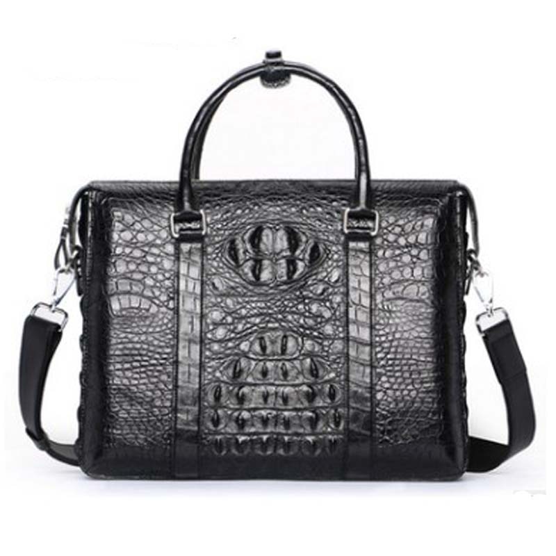 hujingsha new arrival crocodile men handbag cross-shoulder briefcase leather single shoulder bag men handbag