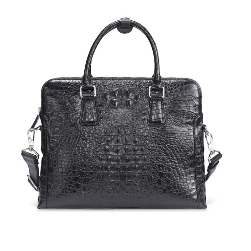 hujingsha thailand Siam crocodile leather skin handbag man briefcase leisure business leather man bag men handbag