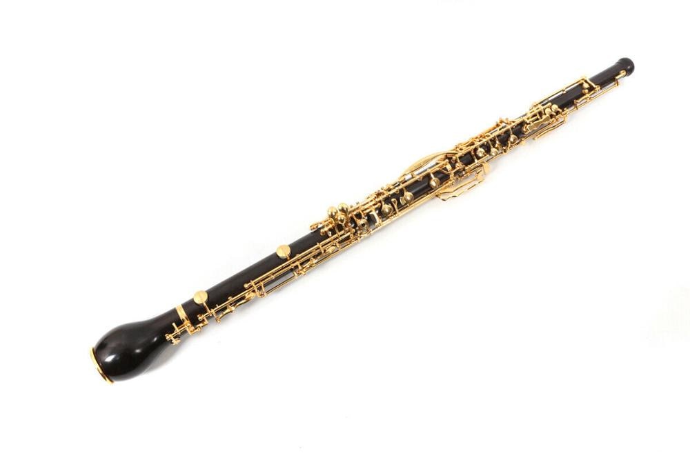 New High quality English horn Advanced Model Ebony Wood Hardshell case Golden Plated Keys Free shipping #EHEB1