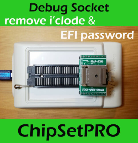 SVOD V3 programmer+WSON/QFN Socket SPI SWD SAM EFI ROM Debug service tool for Apple Macbook ME, EFI, icloud password clearing