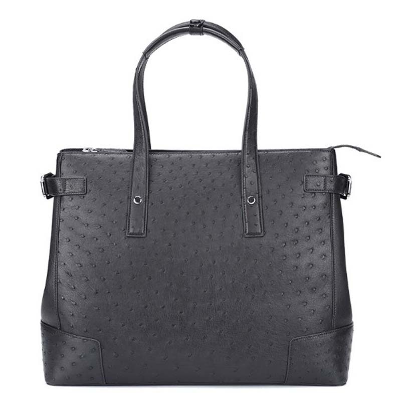 dae new South African ostrich leather men bag Business casual briefcase men handbag