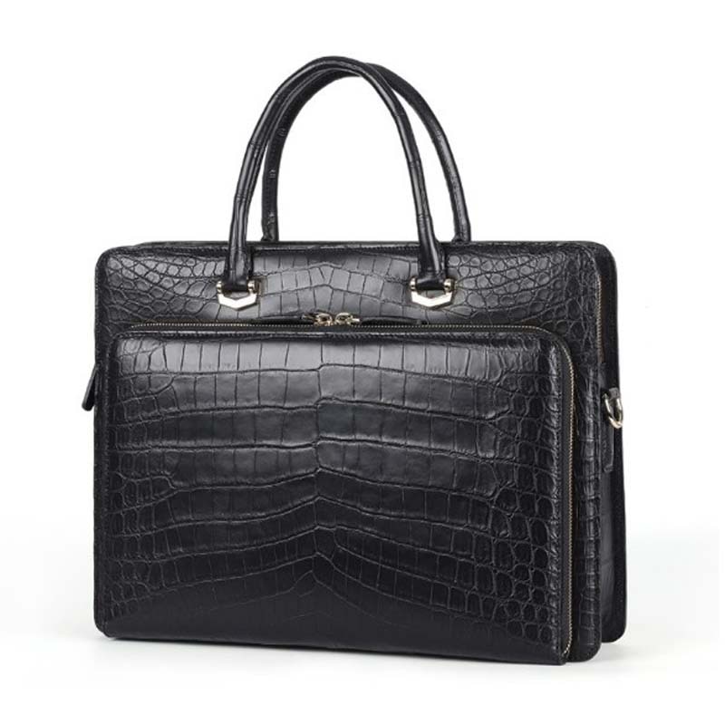 dae Crocodile leather skin men bag Crocodile leather briefcase crocodile skin can be carried over one shoulder bag men handbag