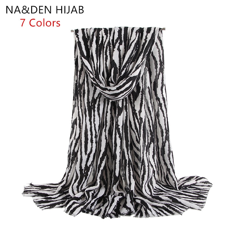 100pcs/lot Women's fashion shalws Hi-Q wraps Muslim hijab Multi-Purpose muffler Zebra pattern scarves Warm scarf Islamic bandana