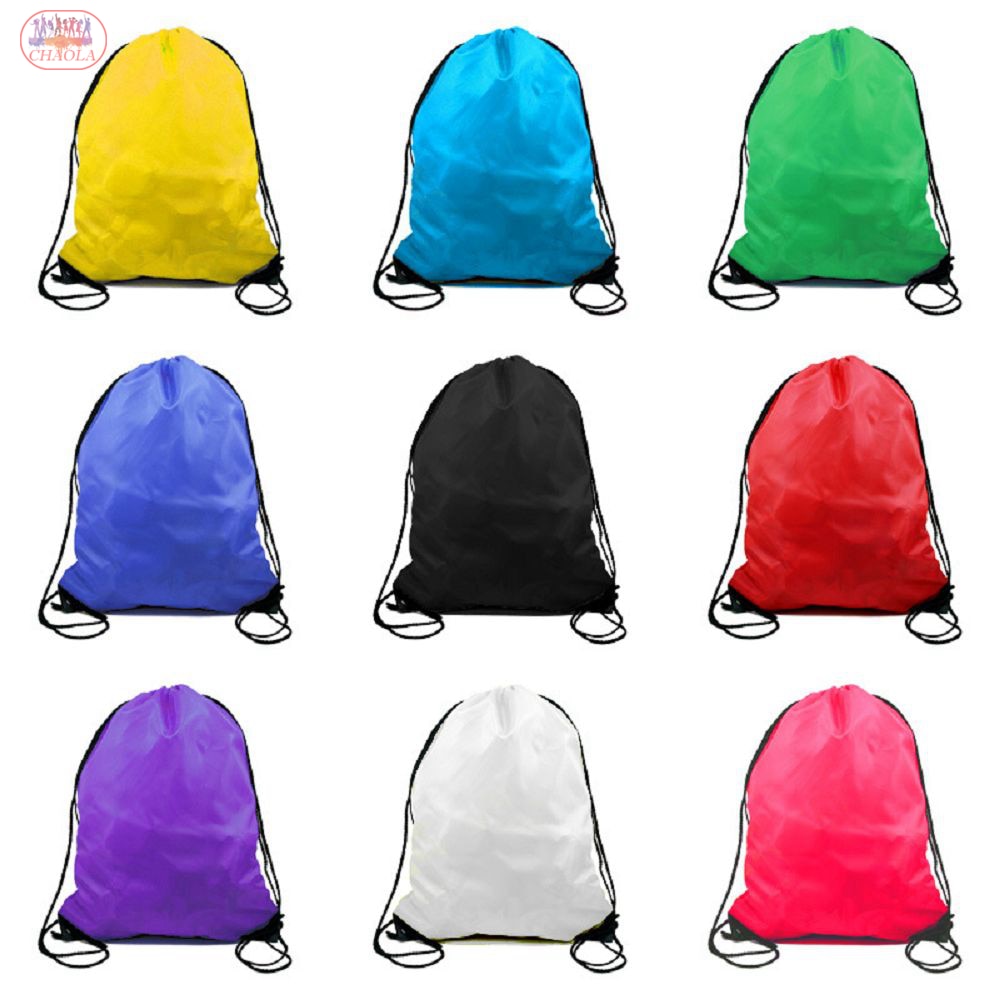 Popular Polyester Kids Drawstring Backpacks Travel Storage Shoulders Bag Beach Outdoor Sport Gym Bag Clothes Dance Shoe Bag