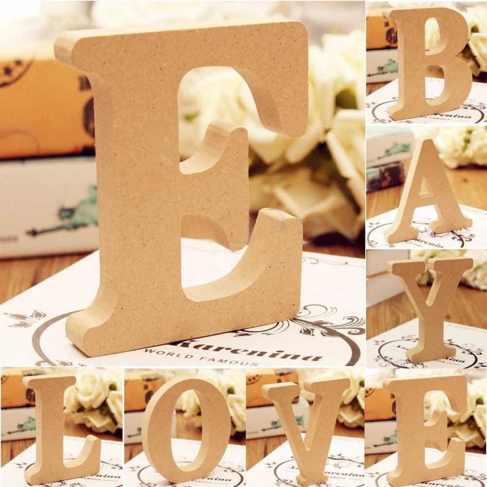 Freestanding A-Z Wood Wooden Letters Alphabet Hanging Wedding Birthday Home Party Decoration Children's gifts letras decorativas