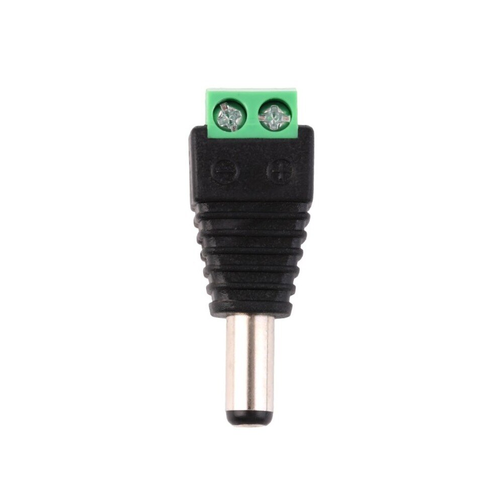 Mini Portable DC 12V Plug Cable Adapter Connector Male For 5050 3528 LED Connector Strip Light Power Supply