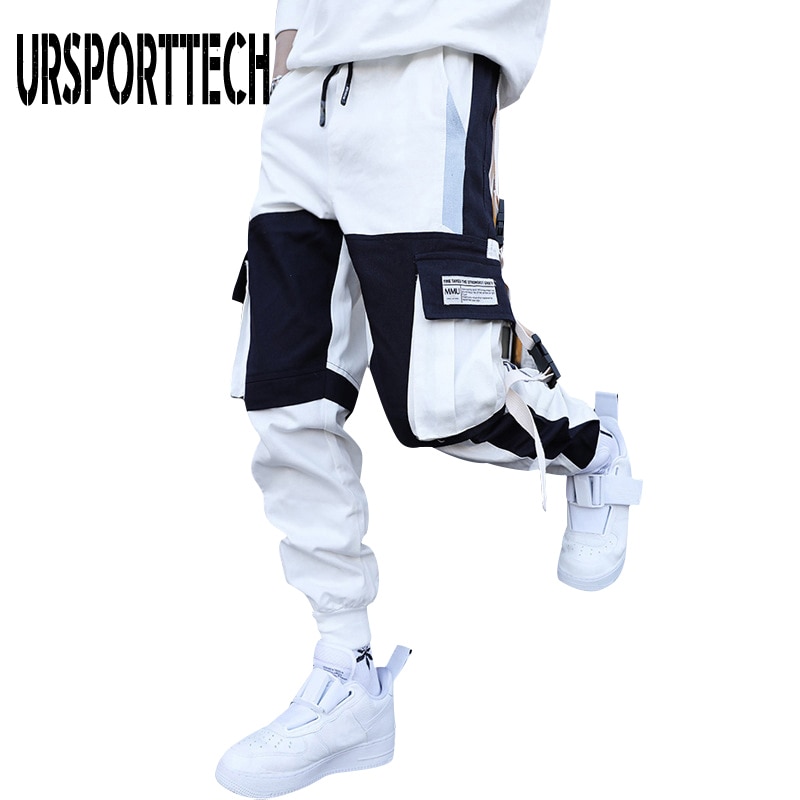 2020 Streetwear Men's Multi Pockets Cargo Harem Pants Hip Hop Casual Male Track Pants Joggers Trousers Fashion Harajuku Men Pant