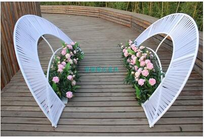 The new wedding props stage arc fence tieyi fence road leads to European wedding catwalk decorative fence fence