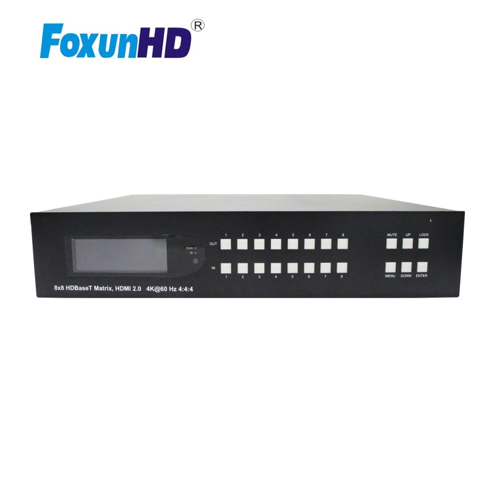 8x16 HDBaseT Matrix Support Panel button/IR/RS232/IP Control MX12B 70m HDMI Matrix 4K