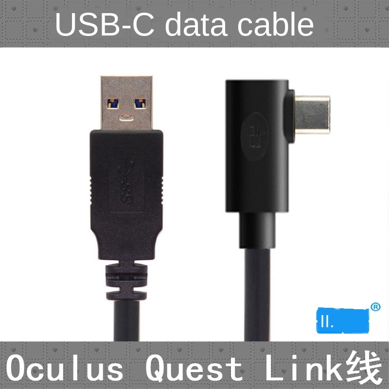 For Oculus Link USB- C Steam VR Quest/2 Type- C 3.1 Data Cable, Elbow Selectable 3m5m8m8m