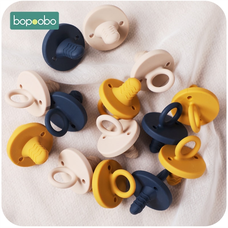 Silicone Nipple 1PCS Bpa Free Silicone Food Grade Silicone Pacifier Baby Teether Grade Nipple Chewable Nursing Teething Toys