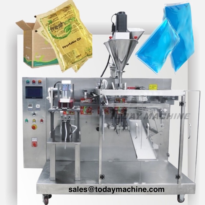 Automatic Multi Heads Rice Weigher Bag Stand Up Bottom Standing Packing Machine For Sale