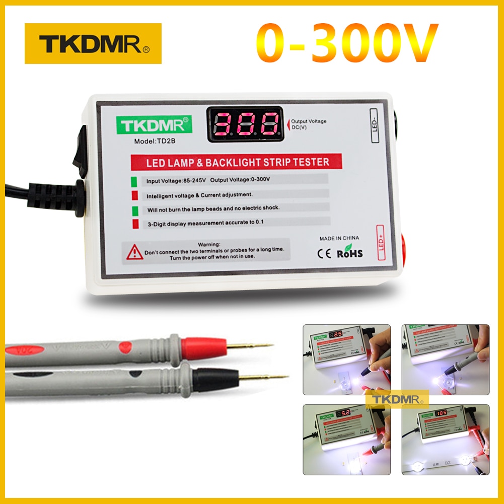 2020 TKDMR NEW LED Tester 0-300V Output LED TV Backlight Tester Multipurpose LED Strips Beads Test Tool Measurement Instruments