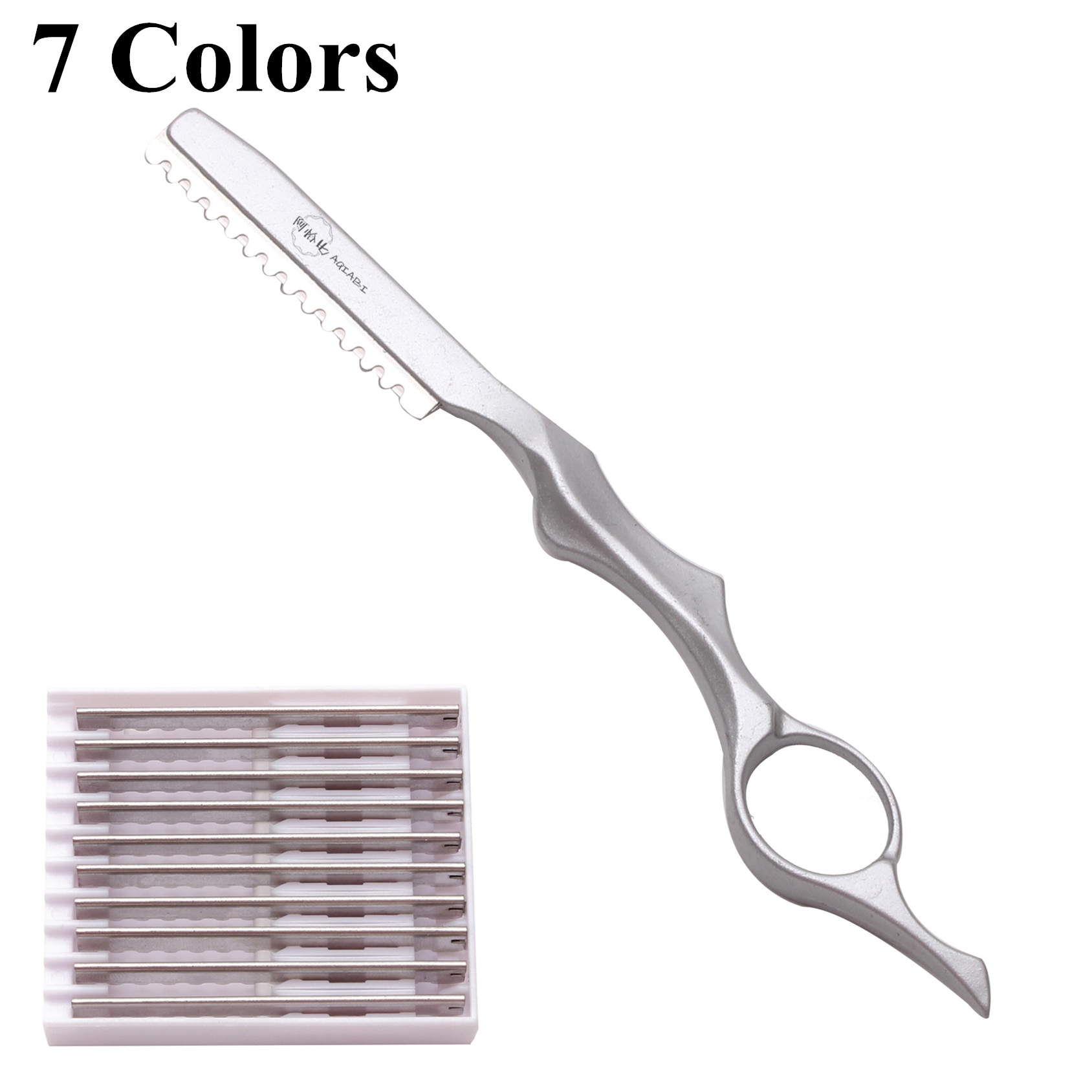 Stainless Steel Professional Salon Sharp Barber Razor Blade Cutting Thinning Knife Hair Cut Razors 1000 Pcs + 1000 Blades A6100