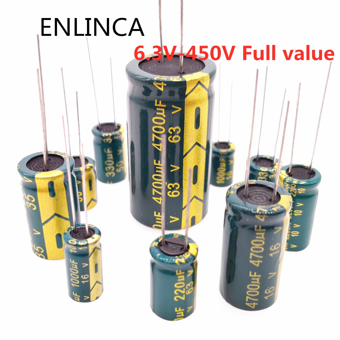 10V 16V 25V 35V 50V 63V 100V 200V 400V 20% High Frequency Capacitor 100UF 220UF 330UF 470UF 680UF 1000UF 1500UF 2200UF 3300UF