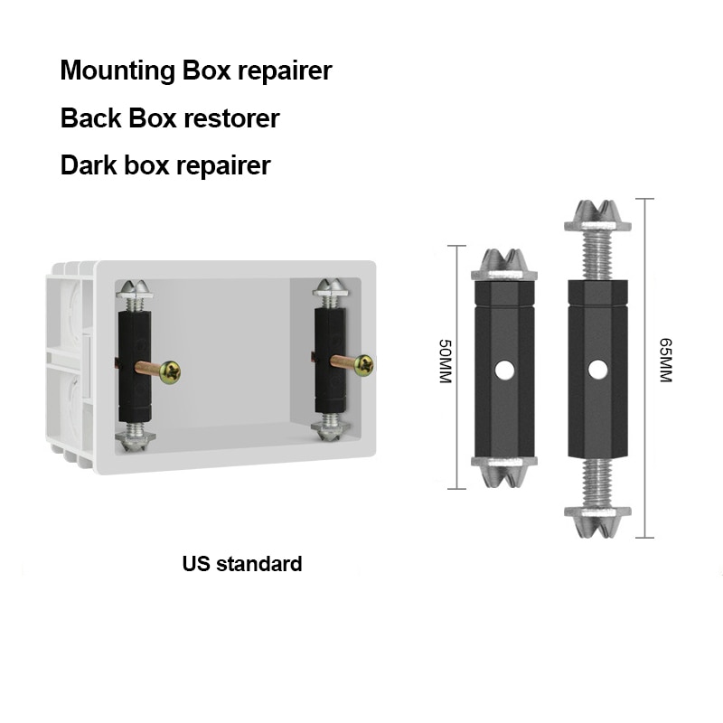 Wall Switch Screw Wepair Box Socket Cassette Adjustable Mounting Box Restorer Internal Cassette Repairer For 86/118 Type Switch