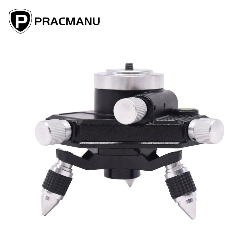 Pracmanu Adjustable Rotation Metal Tripod Bracket/Base for 1/4" interface Laser Level