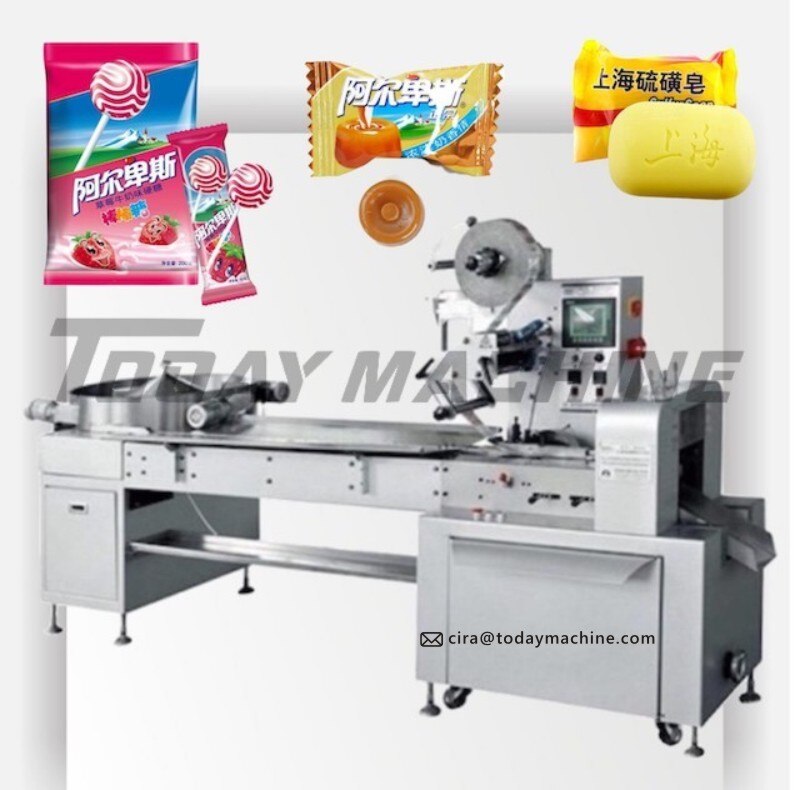 Horizontal Type Automatic Small Hotel Toilet Bar Soap Wrapping Machine Flow Wrapper