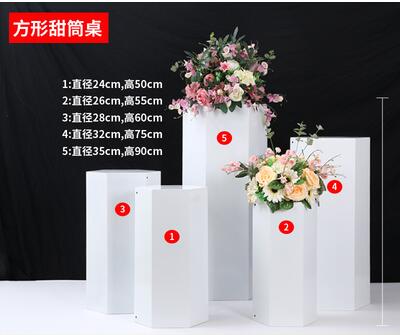 Wedding props cylindrical dessert table iron pillar decoration wedding decoration cake dessert table display rack