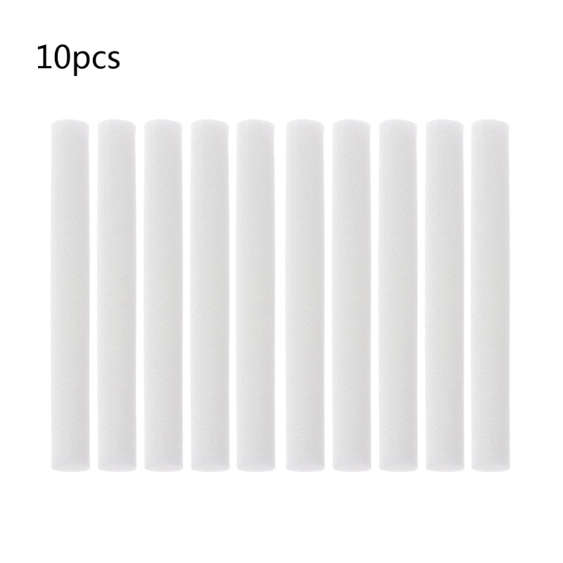 10Pcs 8mmx64mm Humidifiers Filters Cotton Swab for Humidifier Aroma Diffuser
