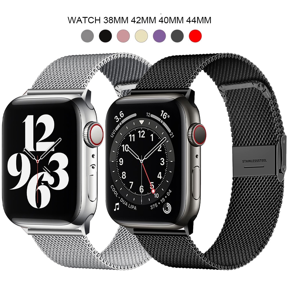 Milanese Loop Bracelet Stainless Steel band For Apple Watch series 1 2 3 42mm 38mm strap for iwatch 4 5 SE 6 40mm 44mm watchband