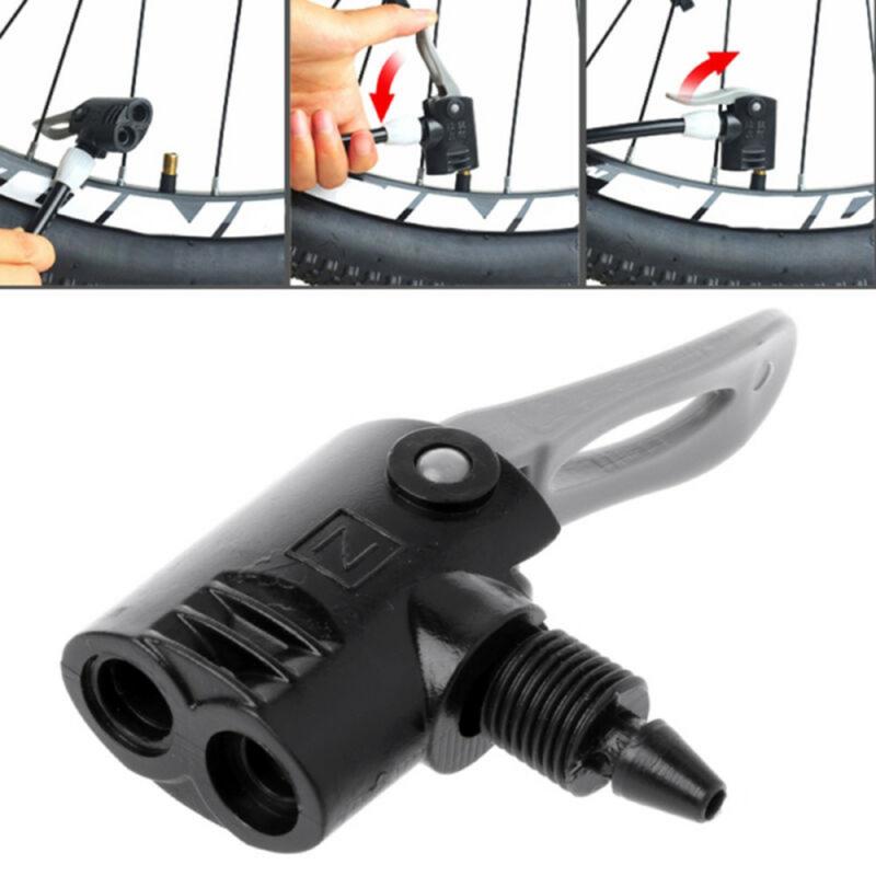 Bicycle Pump Adapter Valve Bicycle Pump Nozzle Hose Adapter Dual Head Pumping Parts Air Pump Inflator Convertor