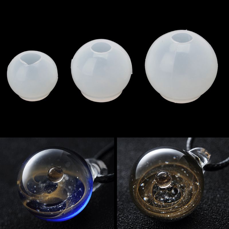 20 25 30mm Universe Ball Pendant Epoxy Resin Silicone Mold Jewelry Making Tools