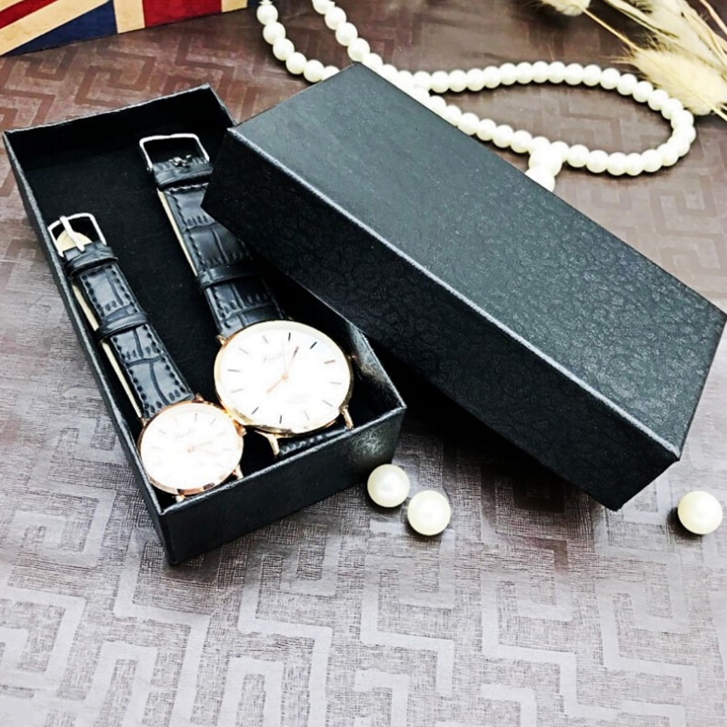 1pc cartonblack rectangle black watch packaging box jewelry box