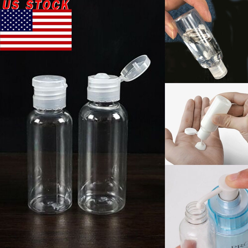 50ML 100ML Clear Plastic Shampoo Atomizer Empty Bottles Travel Makeup Beauty Bottle Accessories