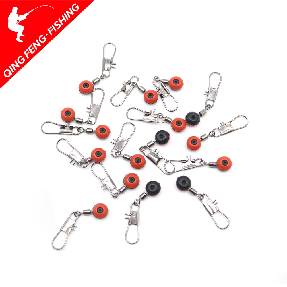 10pcs/lot Fishing Float Bobber Stops Space Beans Connectors Sea Saltwater Fishing Tools Equipment Plastic Metal Accessories