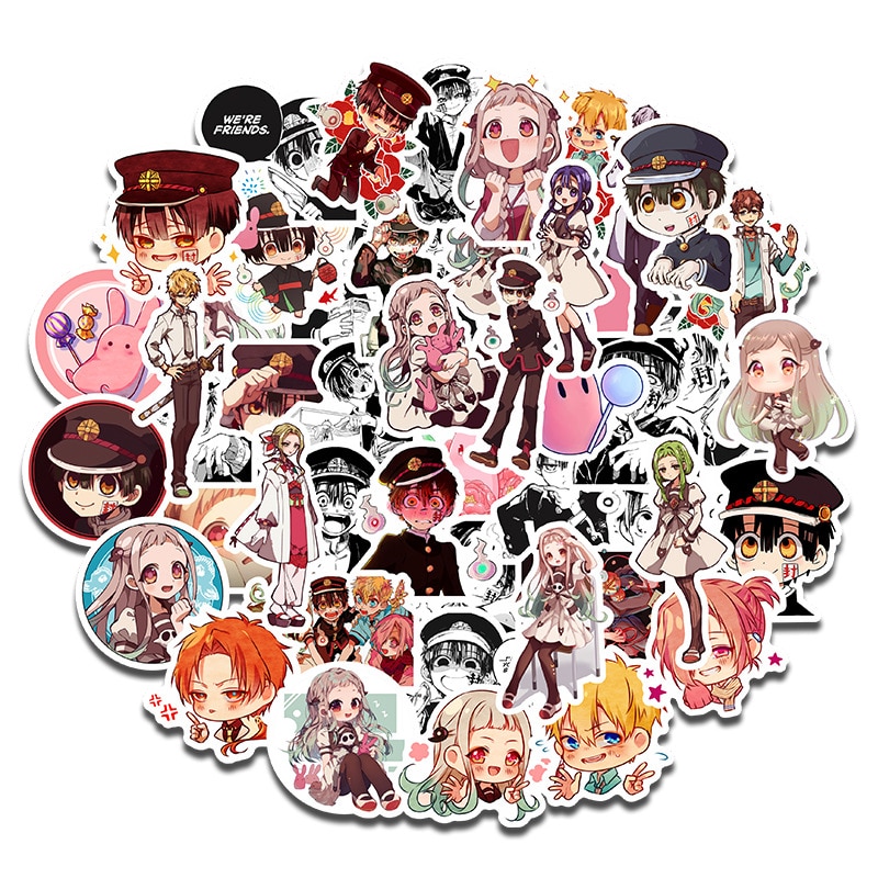 Japan Anime Toilet Bound Hanako Kun Sticker Cosplay Badge Yugi Amane Nene Yashiro Cartoon Cute Notebook Phone Tags