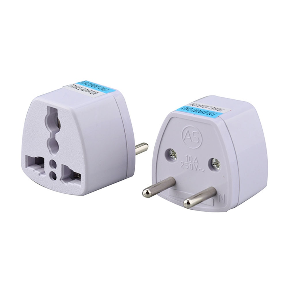 European Eu Plug Adapter 2 Pin EU Power Socket Plug Adapter Travel Converter 250V 10A 1000W Electrical Equipment