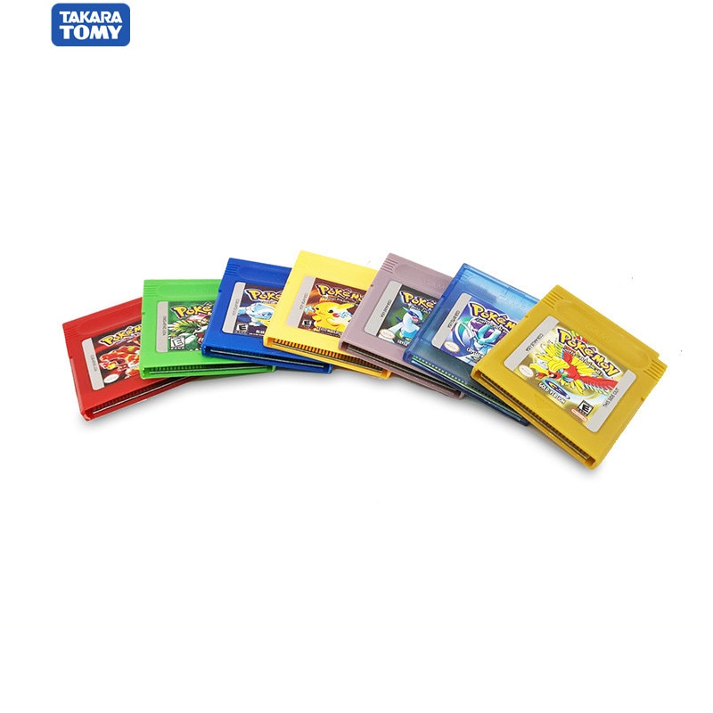 TAKARA TOMY Pokemon Series 16 Bit Video Game Cartridge Console Card Classic Game Collect Colorful Version English Language