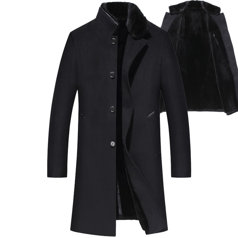 Real Fur Coat Men 100% Wool Jacket Real Mink Fur Coat Winter Coat for Mens Clothes 2020 Real Fur Parka Abrigo Hombre 6621 YY906
