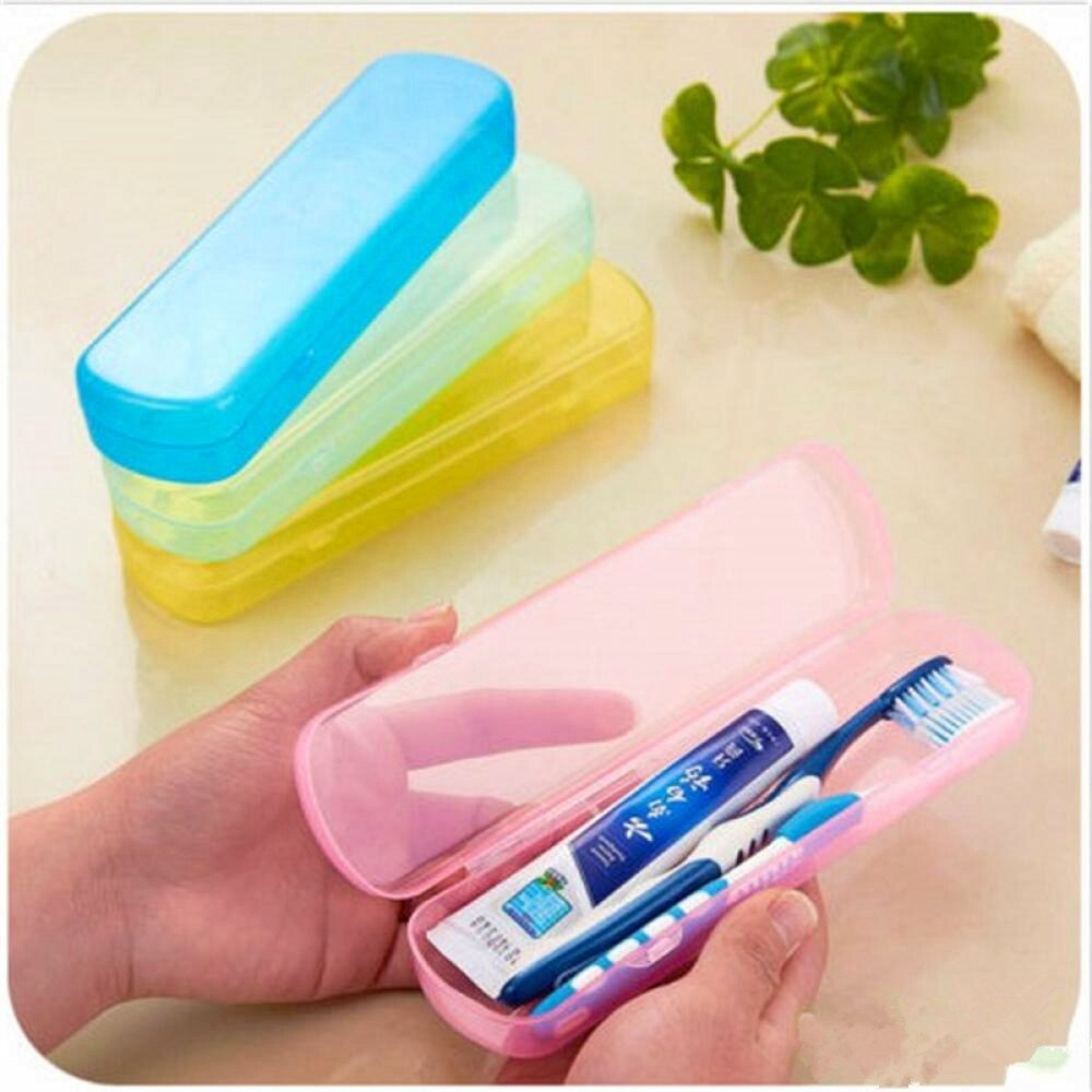 Fashion Travel Portable Toothbrush Toothpaste Storage Box Cover Protect Case Hiking Camping Waterproof Toothpaste Organizer