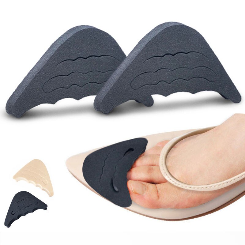 1 Pair Women High Heel Half Forefoot Insert Toe Plug Insoles Cushion Pain Relief Protector Big Shoes Toe Front Filler Adjustment