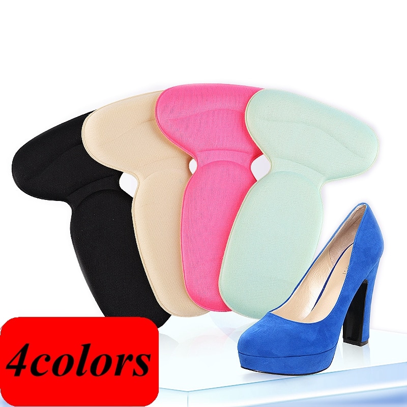 1Pair T-Shape High Heel Grips Liner Arch Support Orthotic Shoes Insert Insoles Foot Heel Protector Cushion Pads for Women HT-1