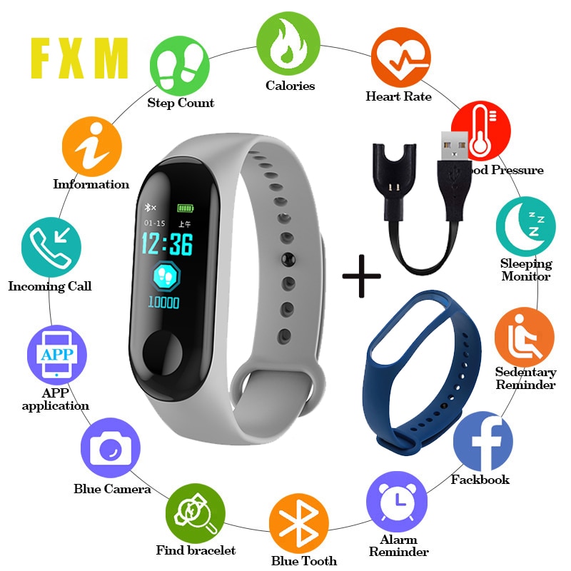Sports Watch Blood Pressure Heart Rate Monitor Message Reminder Bluetooth Waterproof Men And Women Bracelet Children Wrist reloj