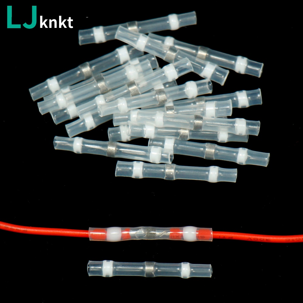 10/20/50pcs Practical Electrical Waterproof Seal Heat Shrink Butt Terminals Solder Sleeve Wire Soldered Terminals