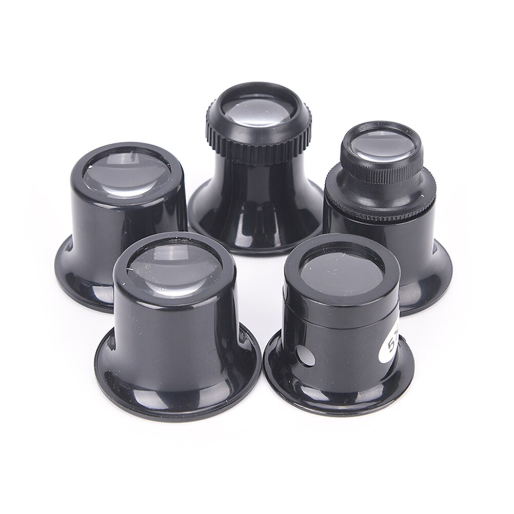 1PC Loupe Lens Black Monocular Glass Magnifier 15X Watch Jewelry Repair Tools