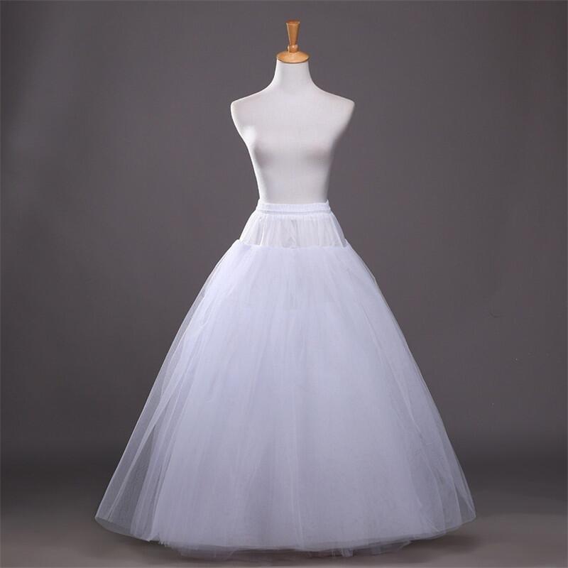 Petticoat for A-line Style Dress No Hoops Wedding Accessories Underskirt Free Size Crinoline Lolita Petticoat