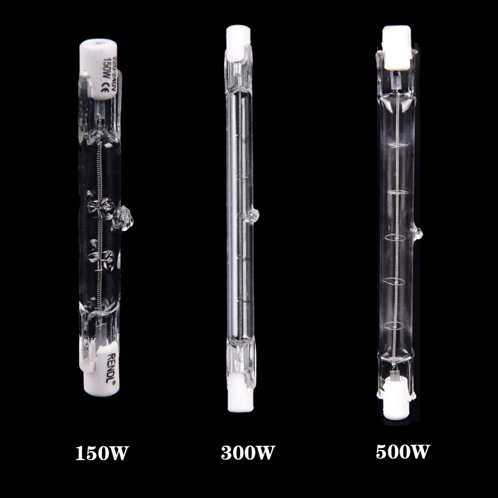 150W 300W 500W Halogen Lamp 78MM Double Ended Linear R7s Halogen Light Bulb AC220-240V Household Decor R7s Halogen Bulb