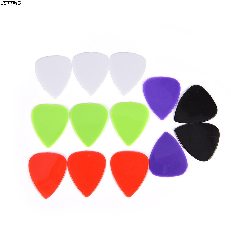 12PCS 0.73mm Acoustic Plectrum Guitar picks Electric Bass Smooth Guitar Picks