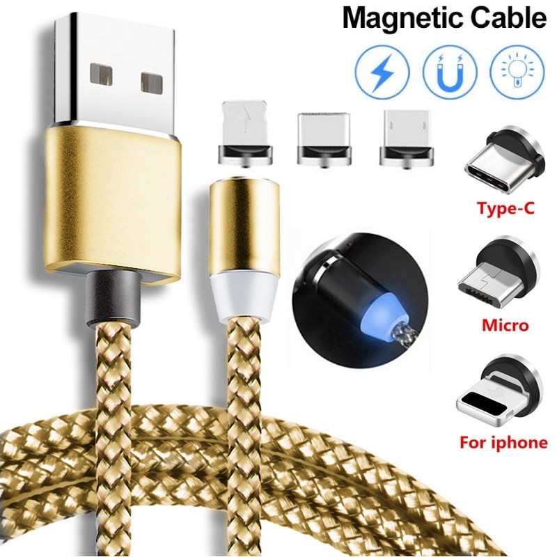 Fast Magnetic Charge Cable For Xiaomi Redmi 7 6 6A 5 Plus 4A 4X Note 5A 4 5 7 Pro S2 Mi 9 SE A1 A2 8 Lite For iphone Huawei