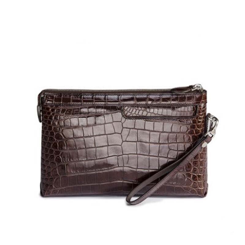 afanzhe new crocodile leather bag for men business men envelope bag large capacity high-grade leather bag large men clutch bag