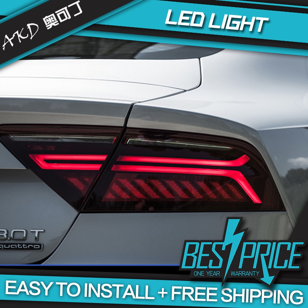 AKD Car Styling for Audi A7 Tail Lights 2011-2018 S7 LED Tail Lamp LED DRL Dynamic Signal Brake Reverse auto Accessories