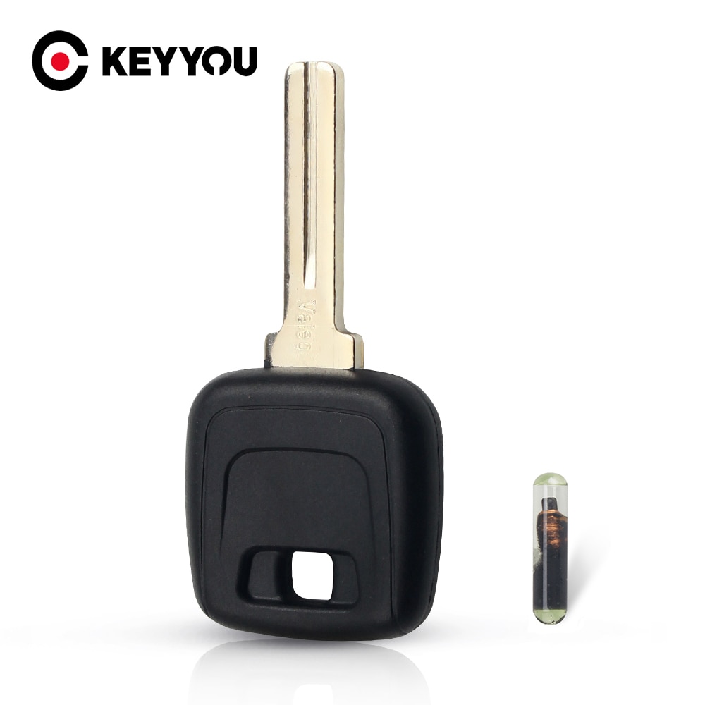 KEYYOU Car Key Shell Case Cover Housing Case For Volvo VOLVO S40 V40 D30 S60 S80 XC90 XC60 With ID48 Chip Uncut NE66 Blade